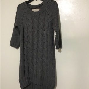 Gray Zara knit sweater,size large new without tag.